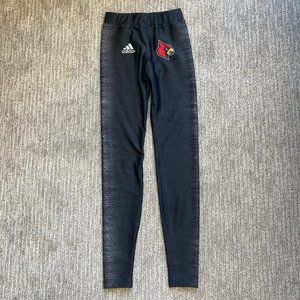 Men's Small Adidas Louisville Cardinals Track tights Compression Pants Black